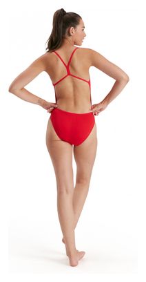 Women&#39;s Speedo Eco+ Thinstrap 1 Piece Swimsuit Red