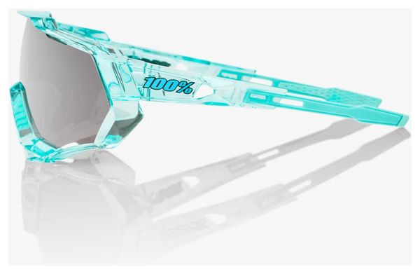 Brille 100% Speedtrap Polished Translucent Mint Green - HiPER Linse Verspiegeltes Silber