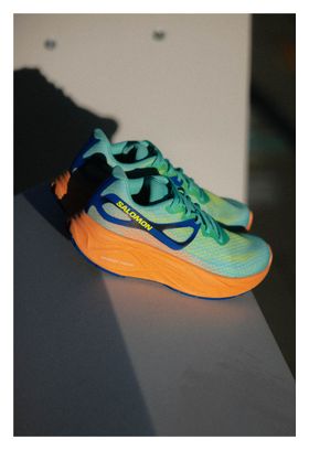 Chaussures de Running Femme Salomon Aero Glide Bleu/Orange