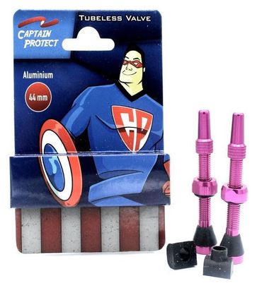 CAPTAIN PROTECT - Paire de valves Alu. 44 Mm - Rose