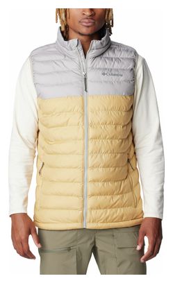 Ärmellose Daunenjacke Columbia Powder Lite Beige/Grau