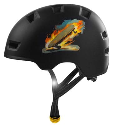 Casque vélo et skate | Skateboard Noir L (57-61 cm) | Certifié EN1078