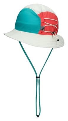 Asics Bucket Hat Bob White/Coral/Green