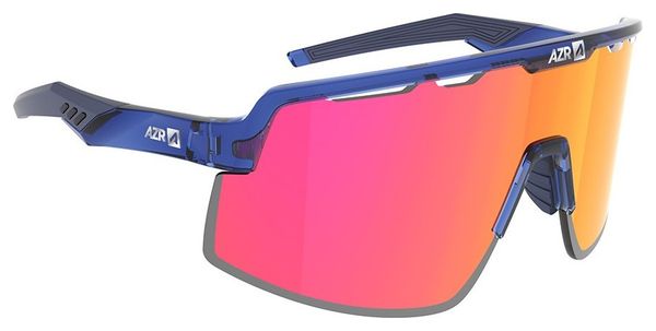 AZR Speed RX Kristalblauw gelakte bril/rode hydrofobe lens