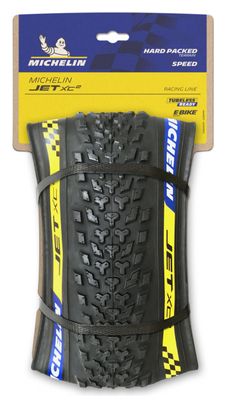 Neumático MTB Michelin <p> <strong>Jet XC2 Racing Line</strong></p>29'' Tubeless Ready Soft Cross Shield2 Gum-X E-Bike Ready