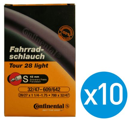 Continental 10 Butyl Race 28 Inner Tubes Bundle - 700 x 18/25