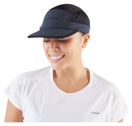 Kiprun 5-panel pet, zwart/grijs, unisex