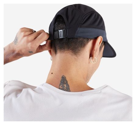 Kiprun 5-panel pet, zwart/grijs, unisex