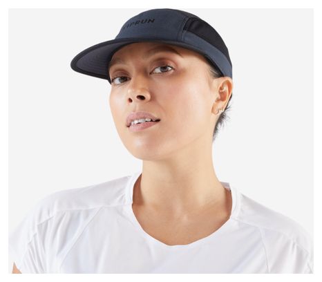 Kiprun 5-panel pet, zwart/grijs, unisex