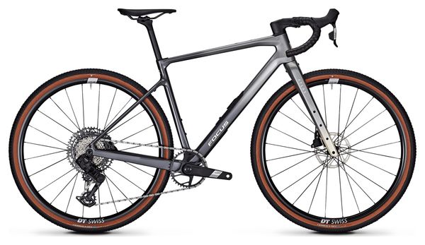 Vélo de Gravel Focus Atlas 8.8 Sram Apex / S1000 Eagle AXS 12V 700 mm Argent/Noir 2026