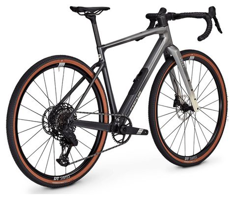 Vélo de Gravel Focus Atlas 8.8 Sram Apex / S1000 Eagle AXS 12V 700 mm Argent/Noir 2026