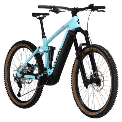 Cube Stereo Hybrid 160 HPC Race 750 27,5 MTB eléctrica de suspensión total Shimano Deore 12S 750 Wh 27.5'' Azul hielo 2023