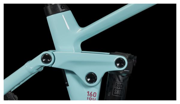 Cube Stereo Hybrid 160 HPC Race 750 27.5 Electric Full Suspension MTB Shimano Deore 12S 750 Wh 27.5'' Ice Blue 2023