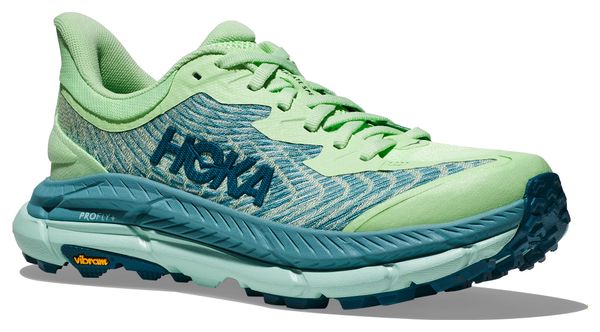 Chaussures de Trail Running Hoka Femme Mafate Speed 4 Vert Bleu