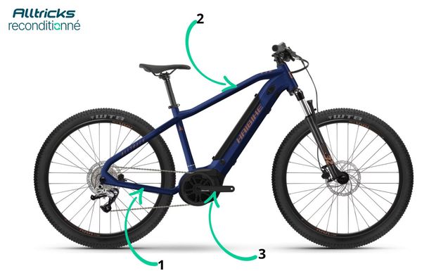 VTT Électrique Semi-Rigide Haibike Alltrack 4 Shimano Alivio 9V 500 Wh 29'' Bleu T.M 165/175cm - Produit Reconditionné