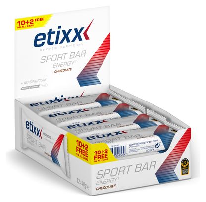 Etixx Barre énergétique Chocolat 12x40g