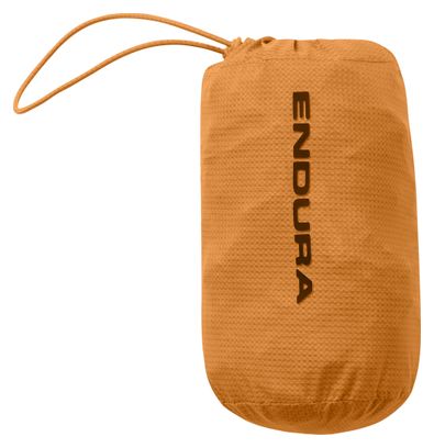 Giacca impermeabile Endura AllTrack Race Cape arancione da uomo
