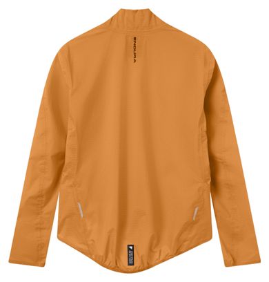 Giacca impermeabile Endura AllTrack Race Cape arancione da uomo