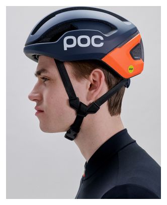 Att Visuel – Mips-Straßenhelm Poc Omne Air Blau/Orange