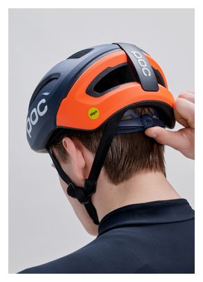 Att Visuel – Mips-Straßenhelm Poc Omne Air Blau/Orange