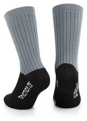 Assos Tactica T5 Unisex MTB Socke Schwarz/Grau