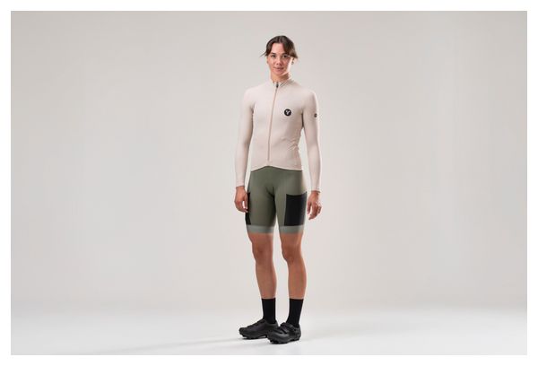 Maillot Manches Longues Femme LeBram Off-Road Mi-Saison Beige