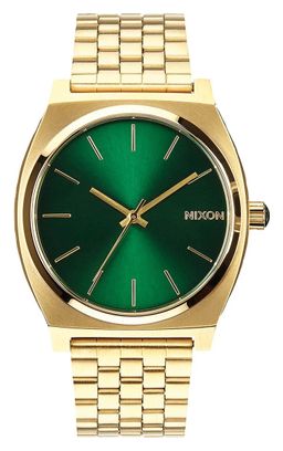 Orologio Nixon Time Teller Verde Lucido/Oro
