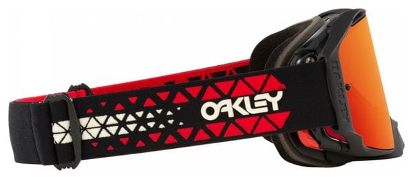 Máscara Oakley Airbrake MX Negro Mate Rojo Prizm Torch Iridium / Ref: OO7046-B8