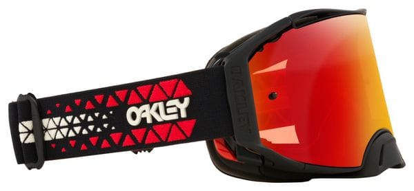 Oakley Airbrake MX Maske Mattschwarz Rot Prizm Torch Iridium / Ref: OO7046-B8