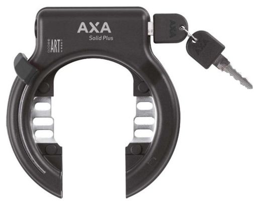 AXA Solid Plus Art2 Ring Lock With Dial-In Newton Pl150 Cable - Black