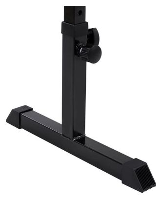 Banc de musculation plat réglable en hauteur 5 positions cadre en acier coussin rembourré charge max 200 kg banc d haltérophilie exercices entraînement fitness gym 01_0000204