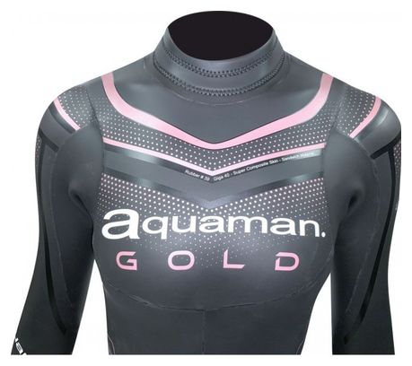 Aquaman Cell Gold Neopreen Wetsuit Zwart Goud