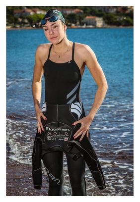 Combinaison Neoprene Femme Aquaman Cell Gold Noir Or