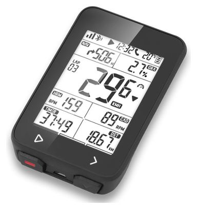 Compteur igpsport igs320 gps avec vitesse altimetre temperature compatible strava option capteur cadence vitesse et cardio Alltricks