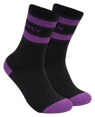 Oakley Unisex B1B Icon Socks Black/Purple (x3)