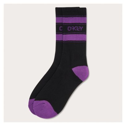 Oakley Unisex B1B Icon Socks Black/Purple (x3)