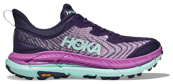 Hoka Women's Mafate Speed 4 Violet Blue Trail Running Shoes
