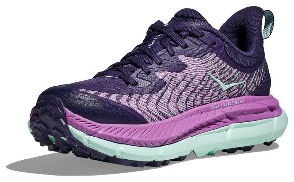 Chaussures de Trail Running Hoka Femme Mafate Speed 4 Violet Bleu