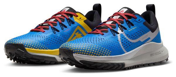 Damen Nike React Pegasus Trail 4 <strong>Trail</strong> Running Schuhe Blau Gelb