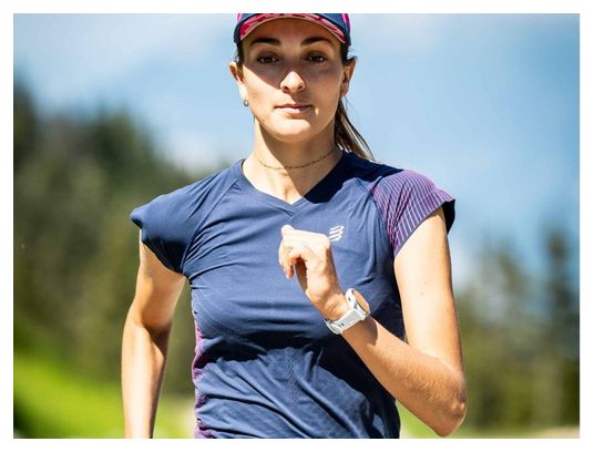 Compressport Performance Women's Short Sleeve Jersey Blue/Pink