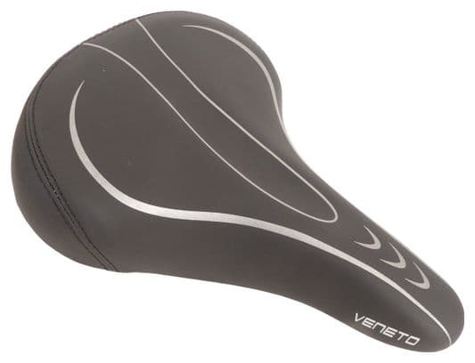 EDGE Selle De Vélo Veneto Avec Feu Arrière - Noir