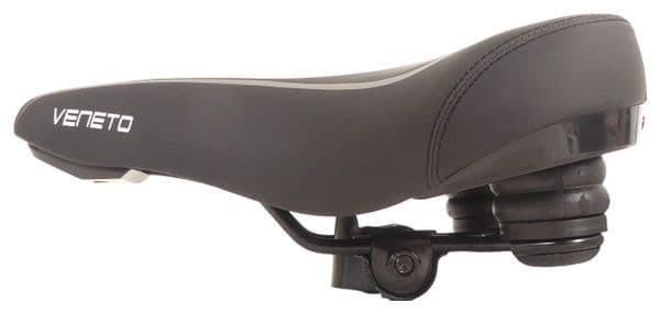 EDGE Selle De Vélo Veneto Avec Feu Arrière - Noir