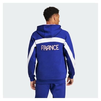 Sweat à capuche adidas Performance Team France Bleu Homme