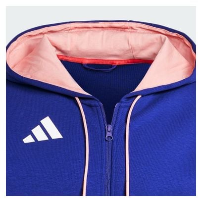 Sweat à capuche adidas Performance Team France Bleu Homme