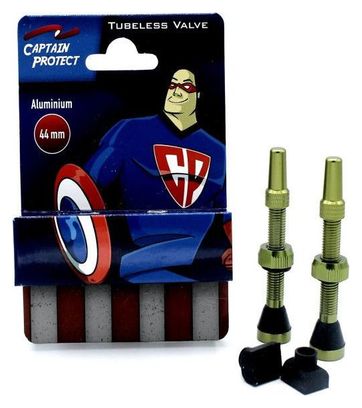 CAPTAIN PROTECT - Paire de valves Alu. 44 Mm - Vert