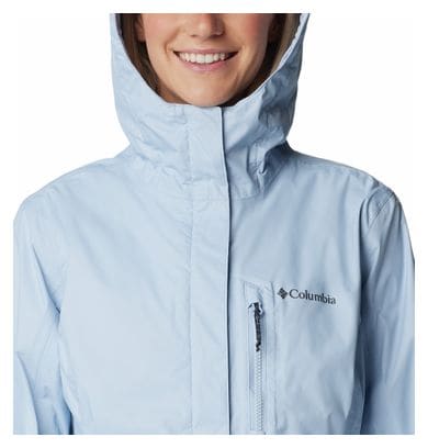 Chaqueta impermeable Columbia <p>Pouring Adventure</p>II Azul claro para mujer