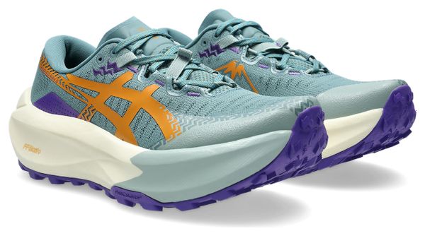 Asics Trabuco Max 5 Trail-Laufschuhe Blau/Orange für Damen