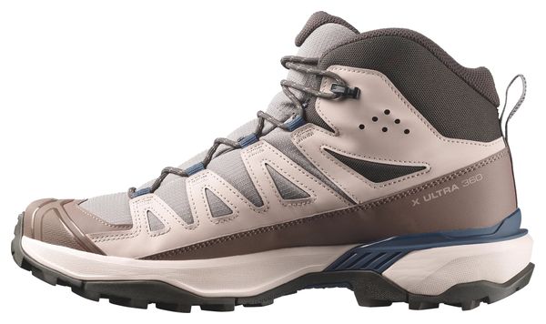 Salomon X Ultra 360 Mid GTX Men's Hiking Shoes, Gray/Brown