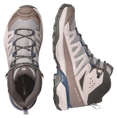 Salomon X Ultra 360 Mid GTX Men's Hiking Shoes, Gray/Brown