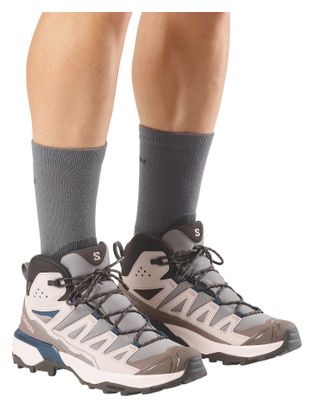Salomon X Ultra 360 Mid GTX Men's Hiking Shoes, Gray/Brown